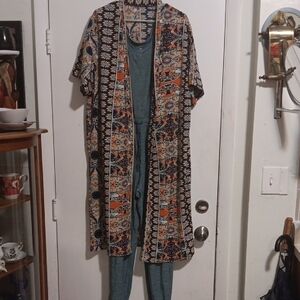 Duluth Trading Co Teal Knit Top